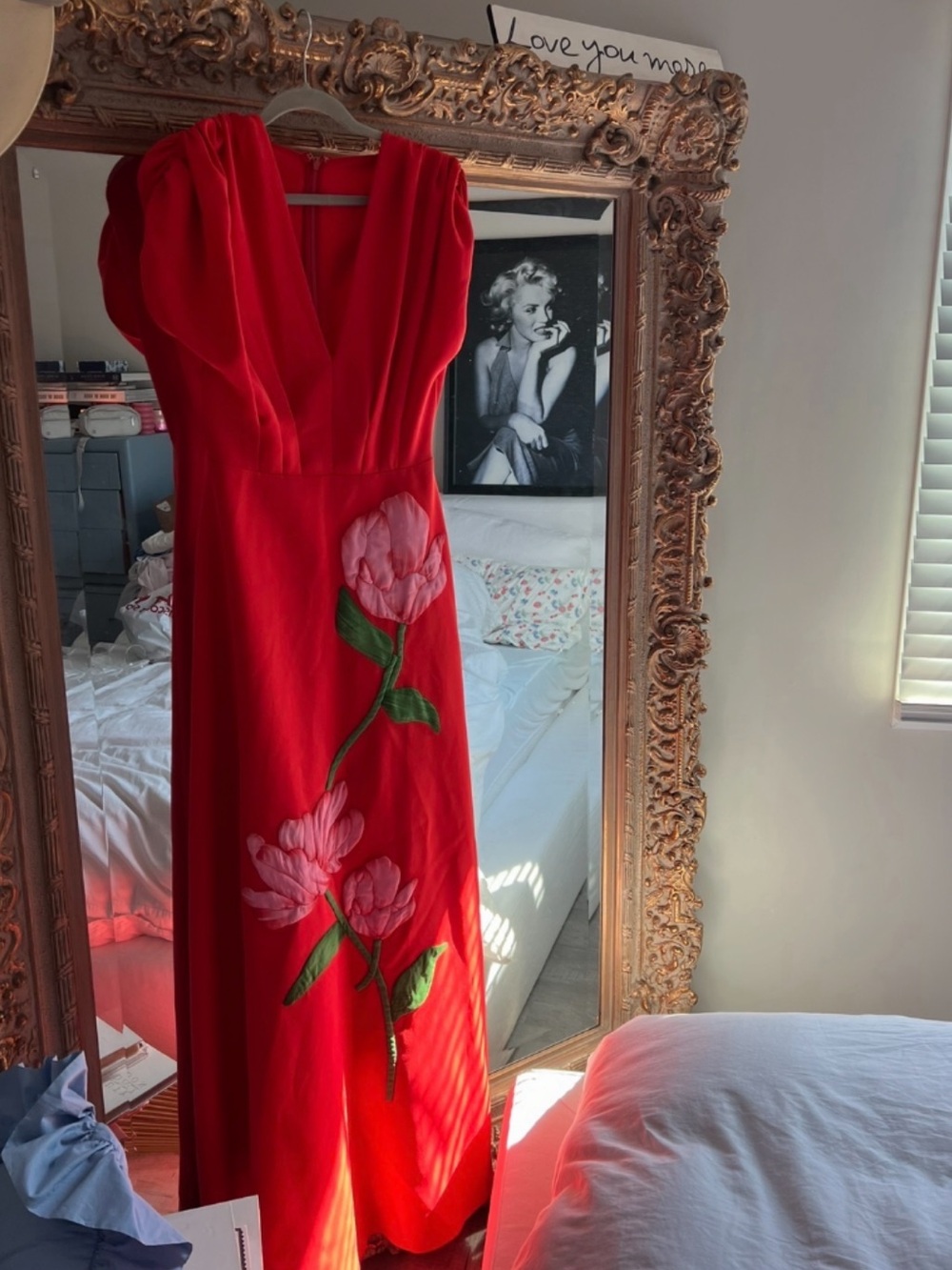 Lela Rose 🌸🌹🌷Coral-Red Maxi Gown - Picture 5 of 6